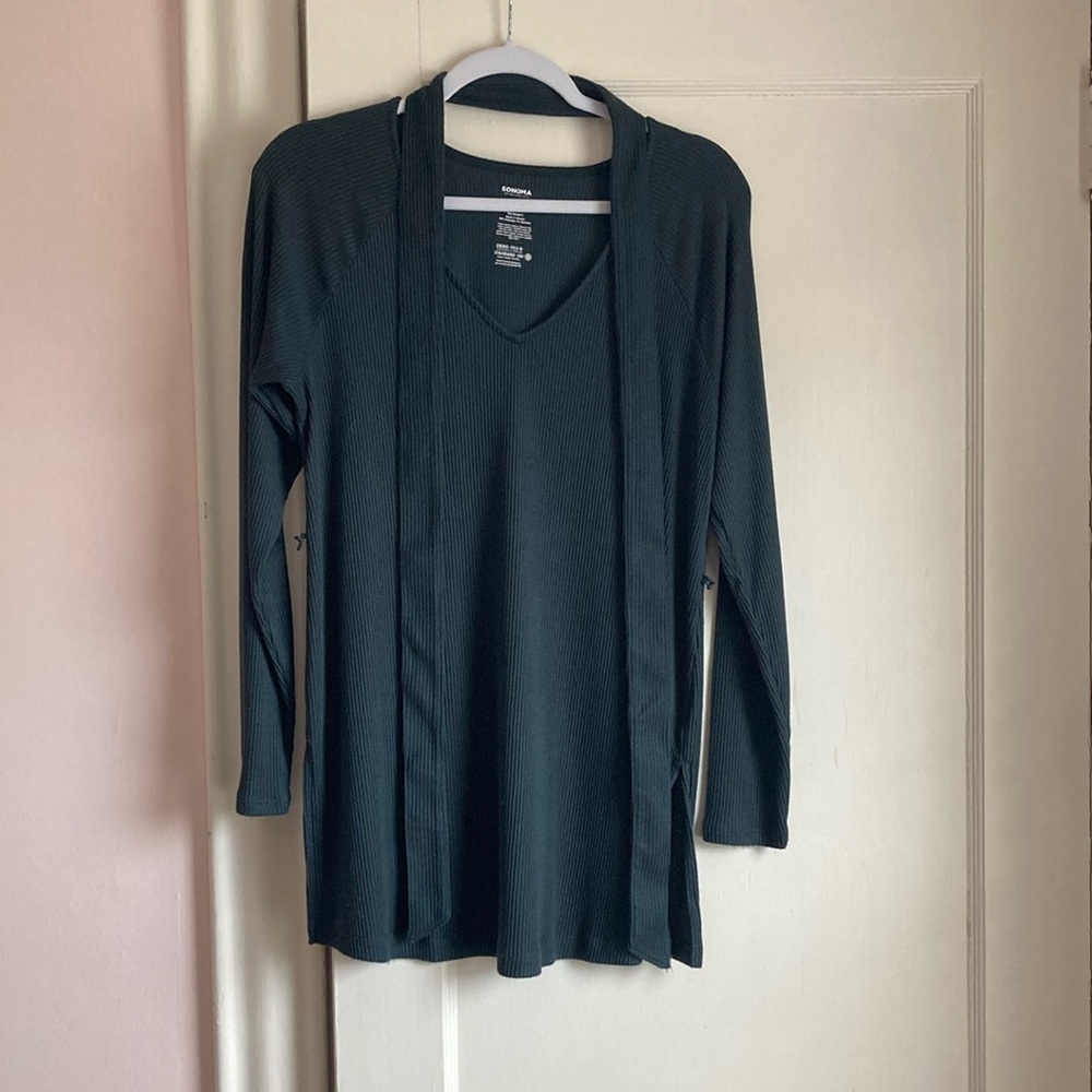 Sonoma Maternity Top Forest Green Size Medium